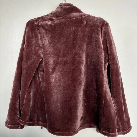 32 Degrees Heat Plush Teddy Zip Jacket Women’s M Dusty Rose Mauve - Picture 5 of 5